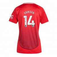 Dres Manchester United Christian Eriksen #14 Domáci pre Ženy 2024-25 Krátky Rukáv